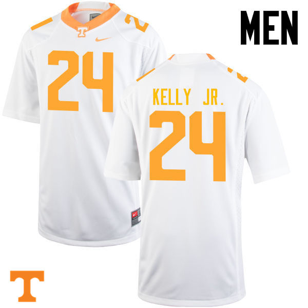 Men #24 Todd Kelly Jr. Tennessee Volunteers College Football Jerseys-White - Click Image to Close